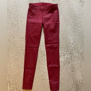 J Brand red pant leggings